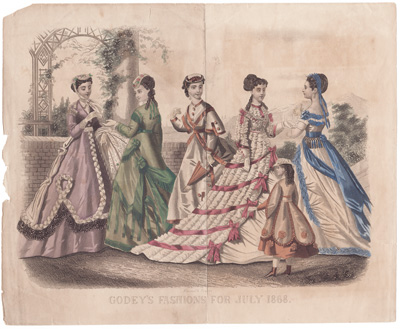 Godey's Fashions for July 1868